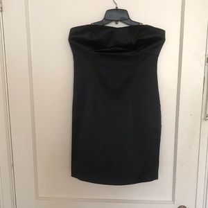 Forever 21 black strapless mini dress